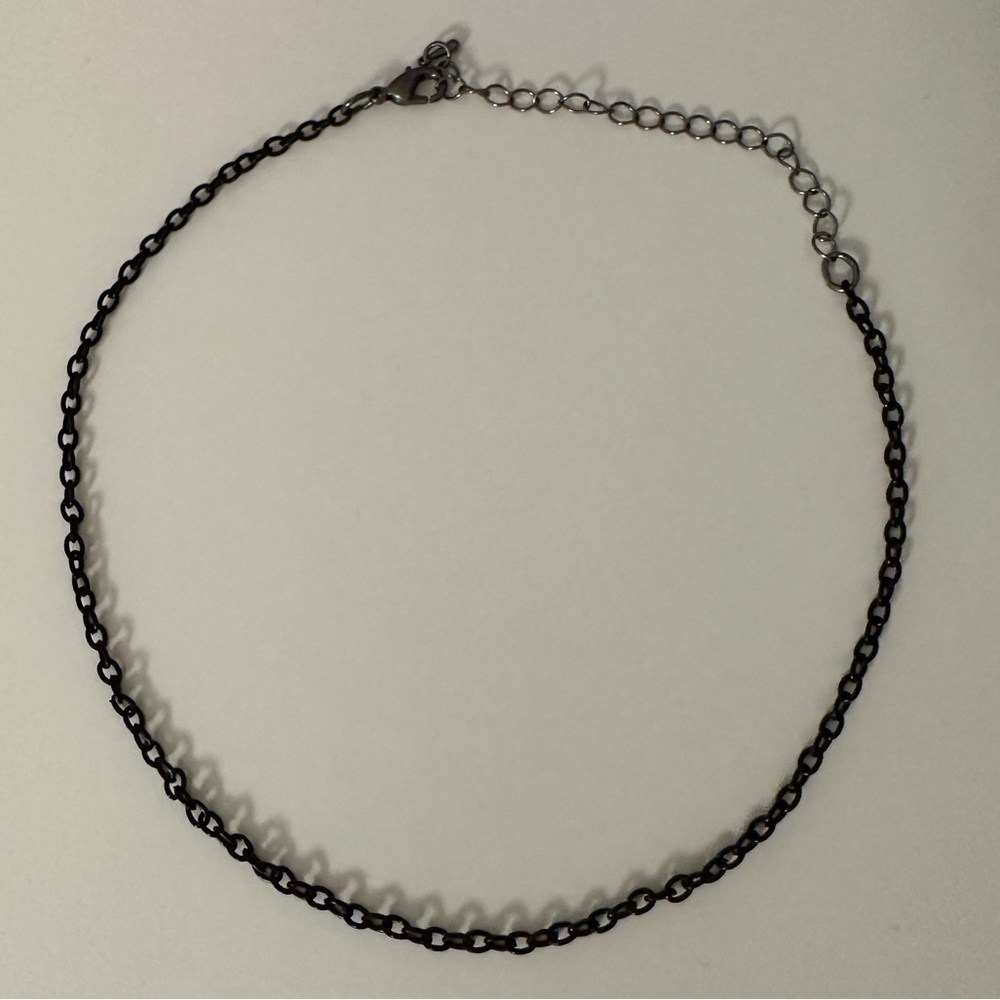 Black Adjustable Chain Necklace